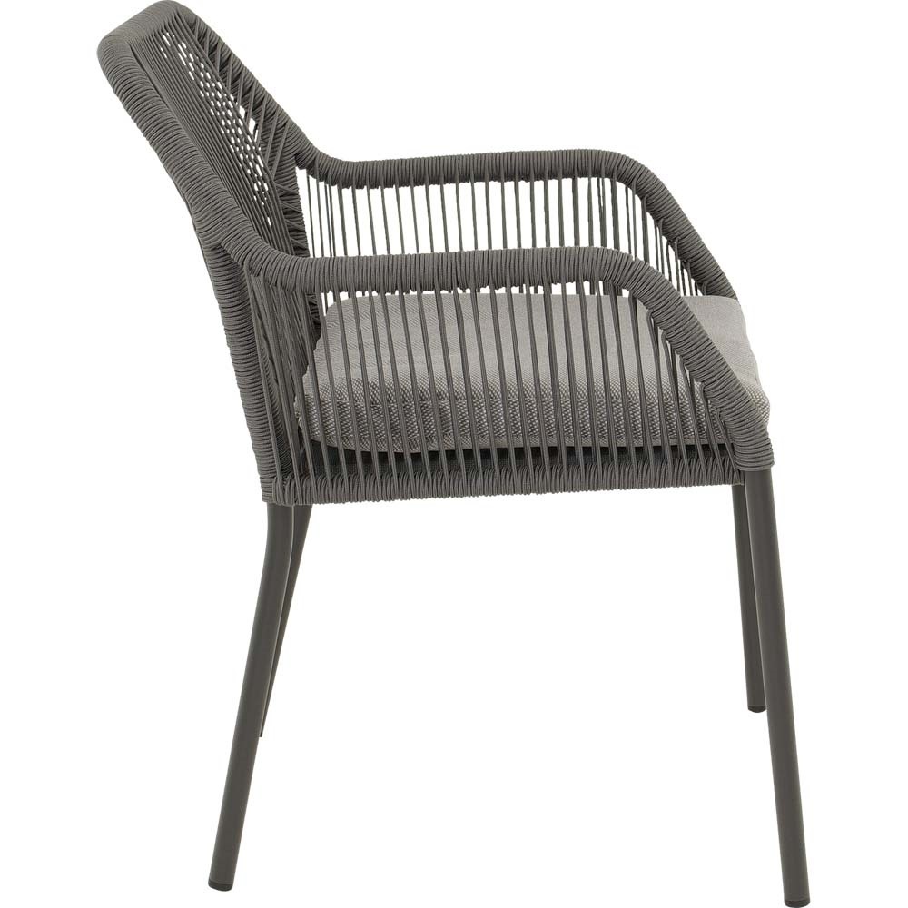 Lesli Living - Bistrostoel Akita - Grijs - 56x62x81cm