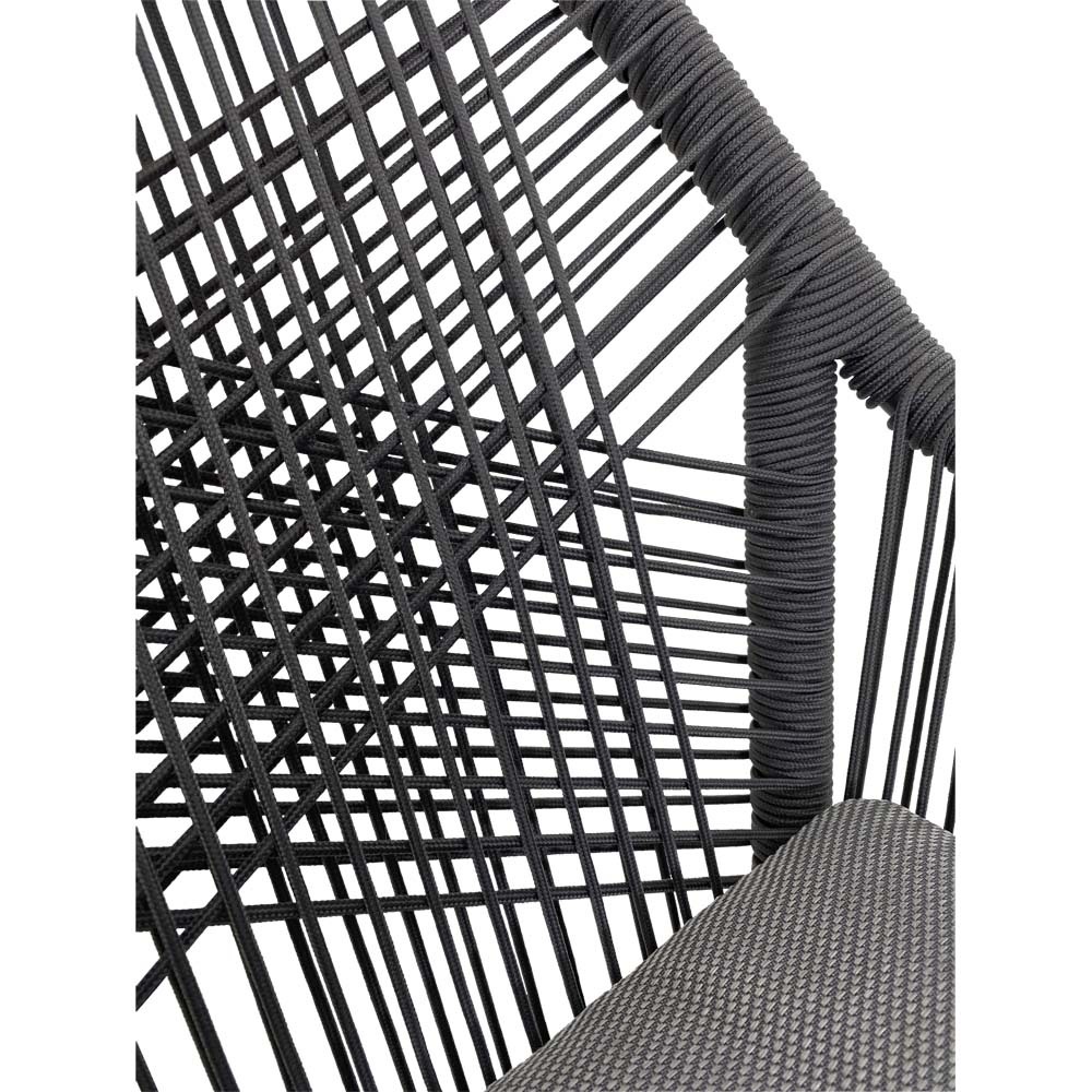 Lesli Living - Bistrostoel Akita - Grijs - 56x62x81cm