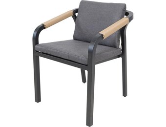 Lesli Living - Bistrostoel Rimini - Zwart - 58x60x75cm