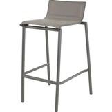 Lesli Living - Bistrostoel Milazzo - Antraciet - 52x54x89cm - Set van 4