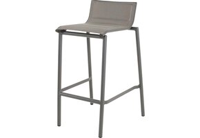 Lesli Living - Bistrostoel Milazzo - Antraciet - 52x54x89cm