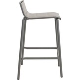 Lesli Living - Bistrostoel Milazzo - Antraciet - 52x54x89cm - Set van 4