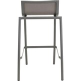 Lesli Living - Bistrostoel Milazzo - Antraciet - 52x54x89cm - Set van 4