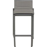 Lesli Living - Bistrostoel Milazzo - Antraciet - 52x54x89cm - Set van 4