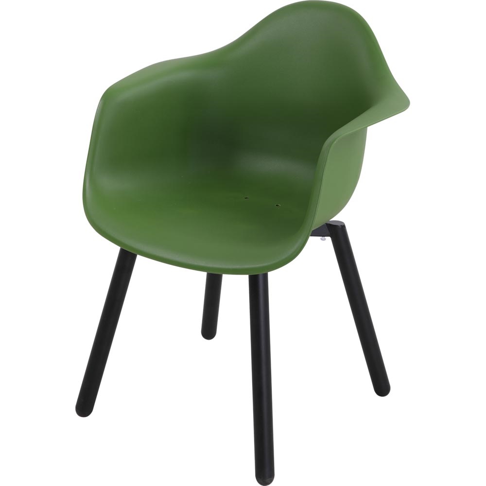 Lesli Living - Bistrostoel Montreux - Groen - 62,5x44x82,5cm - Set van 4