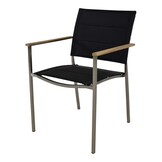 Lesli Living - Bistrostoel Marmaris - Zwart - 55∕56x62x85cm - Set van 4