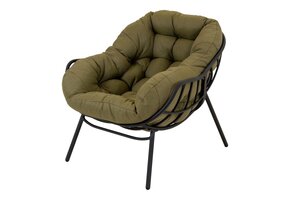 Lesli Living - Bistrostoel Cozy - Groen - 97x101x93cm