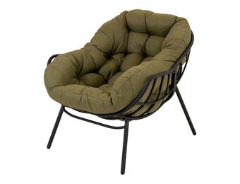 Lesli Living - Bistrostoel Cozy - Groen - 97x101x93cm