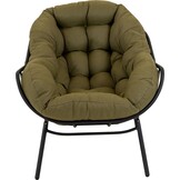 Lesli Living - Bistrostoel Cozy - Groen - 97x101x93cm