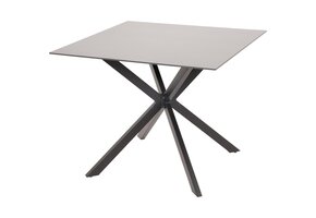 Lesli Living - Tuintafel Crest - Zwart - 90x90x73cm