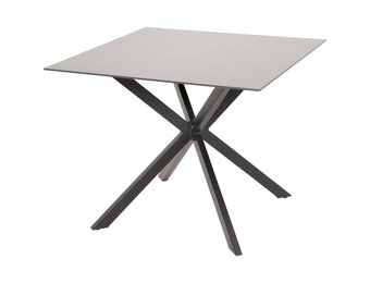 Lesli Living - Tuintafel Crest - Zwart - 90x90x73cm