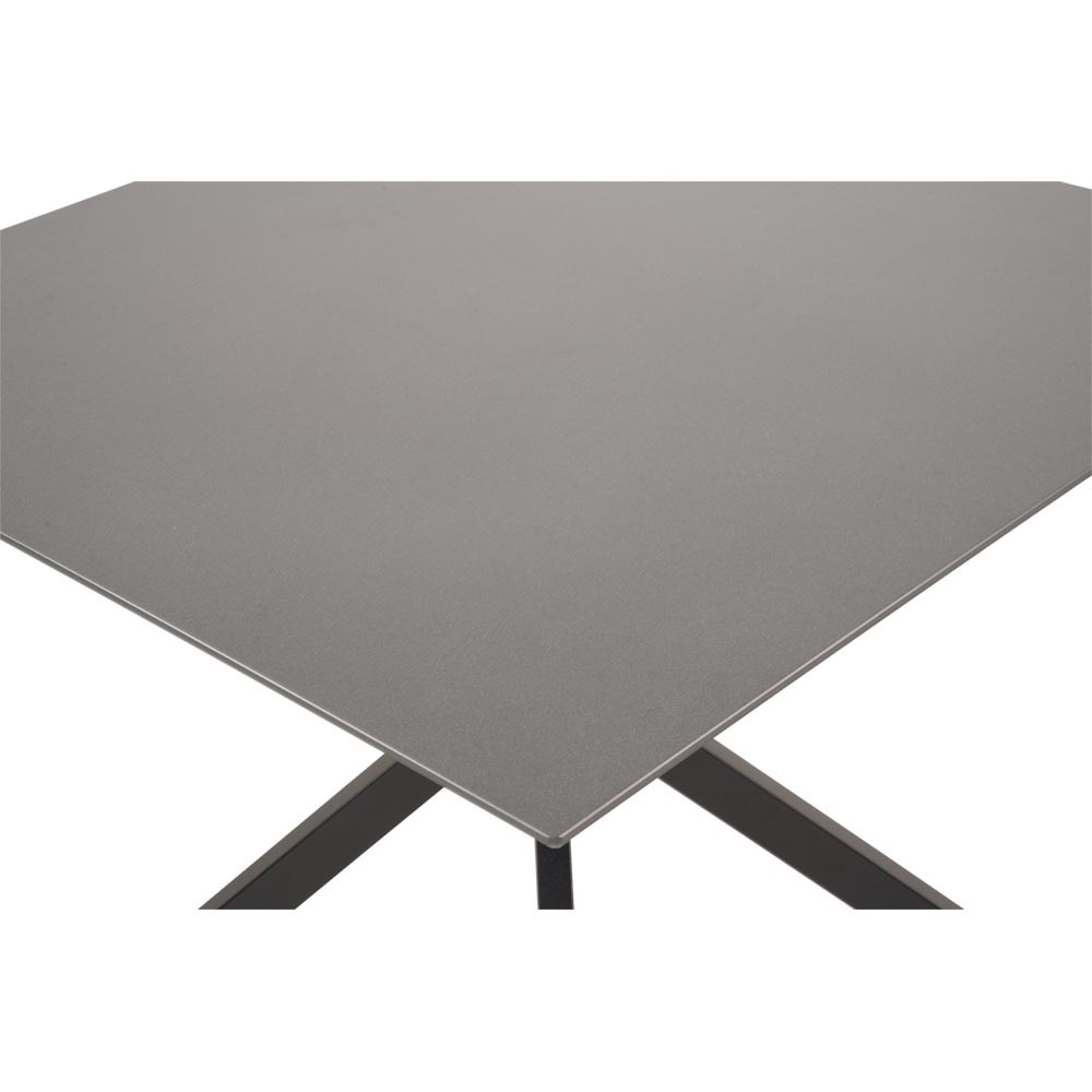 Lesli Living - Tuintafel Crest - Zwart - 90x90x73cm