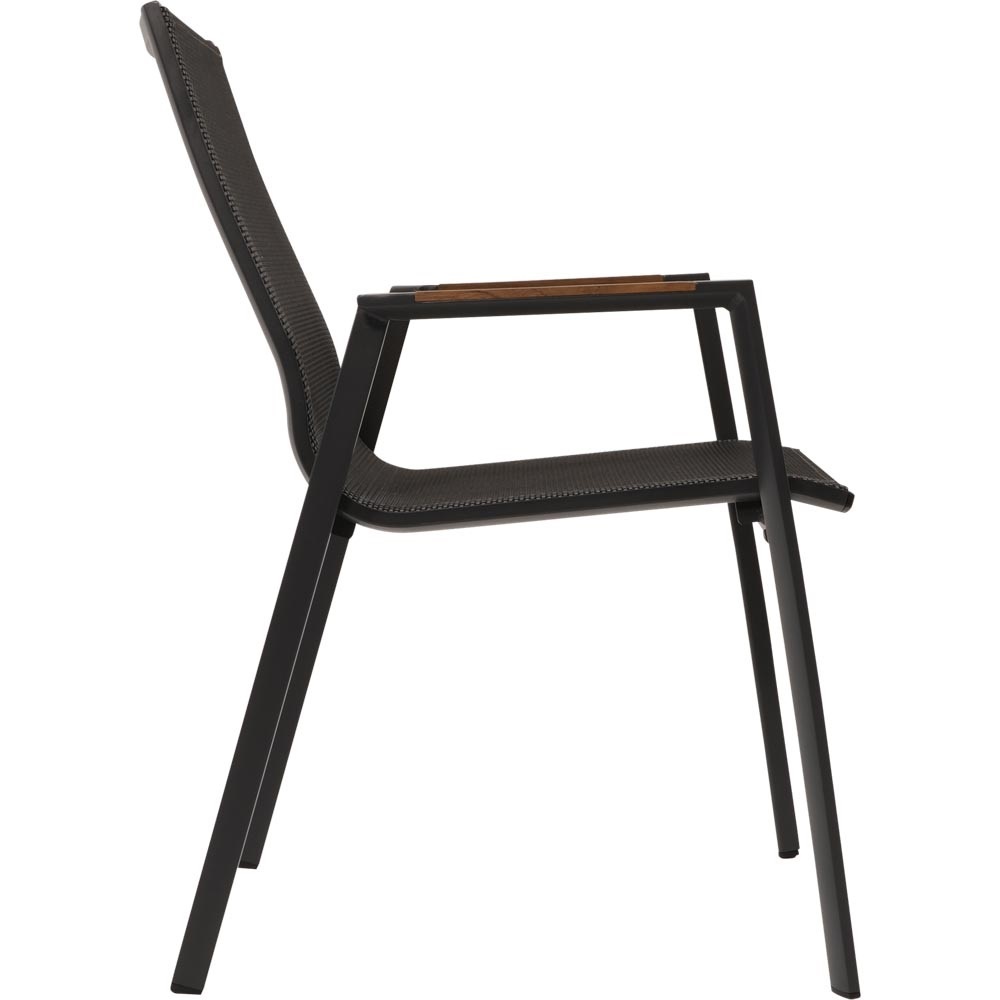 Lesli Living - Bistrostoel Tarragona - Zwart - 56x65x88cm