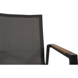 Lesli Living - Bistrostoel Tarragona - Zwart - 56x65x88cm