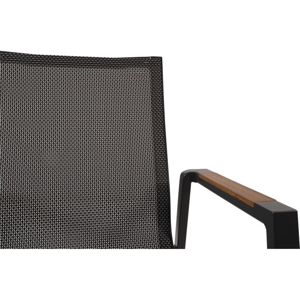 Lesli Living - Bistrostoel Tarragona - Zwart - 56x65x88cm