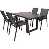 Lesli Living - Bistrostoel Tarragona - Zwart - 56x65x88cm