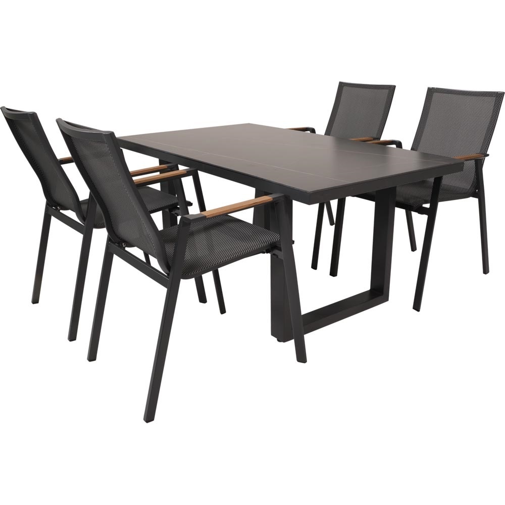 Lesli Living - Bistrostoel Tarragona - Zwart - 56x65x88cm