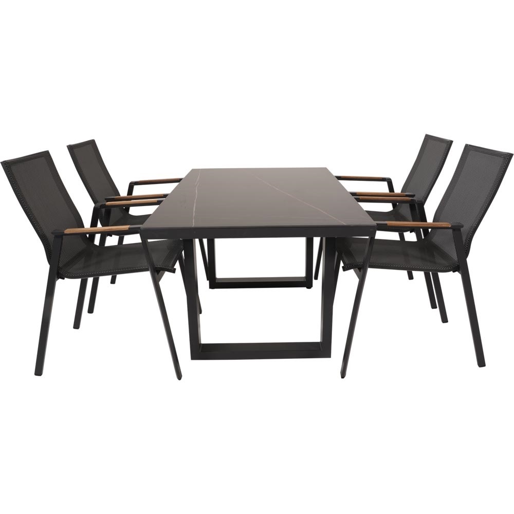 Lesli Living - Bistrostoel Tarragona - Zwart - 56x65x88cm