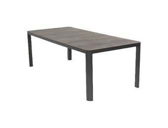Lesli Living - Tuintafel Castilla - Antraciet - 220x100x74cm