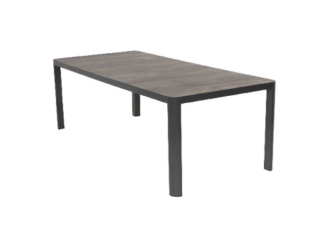 Lesli Living - Tuintafel Castilla - Antraciet - 220x100x74cm