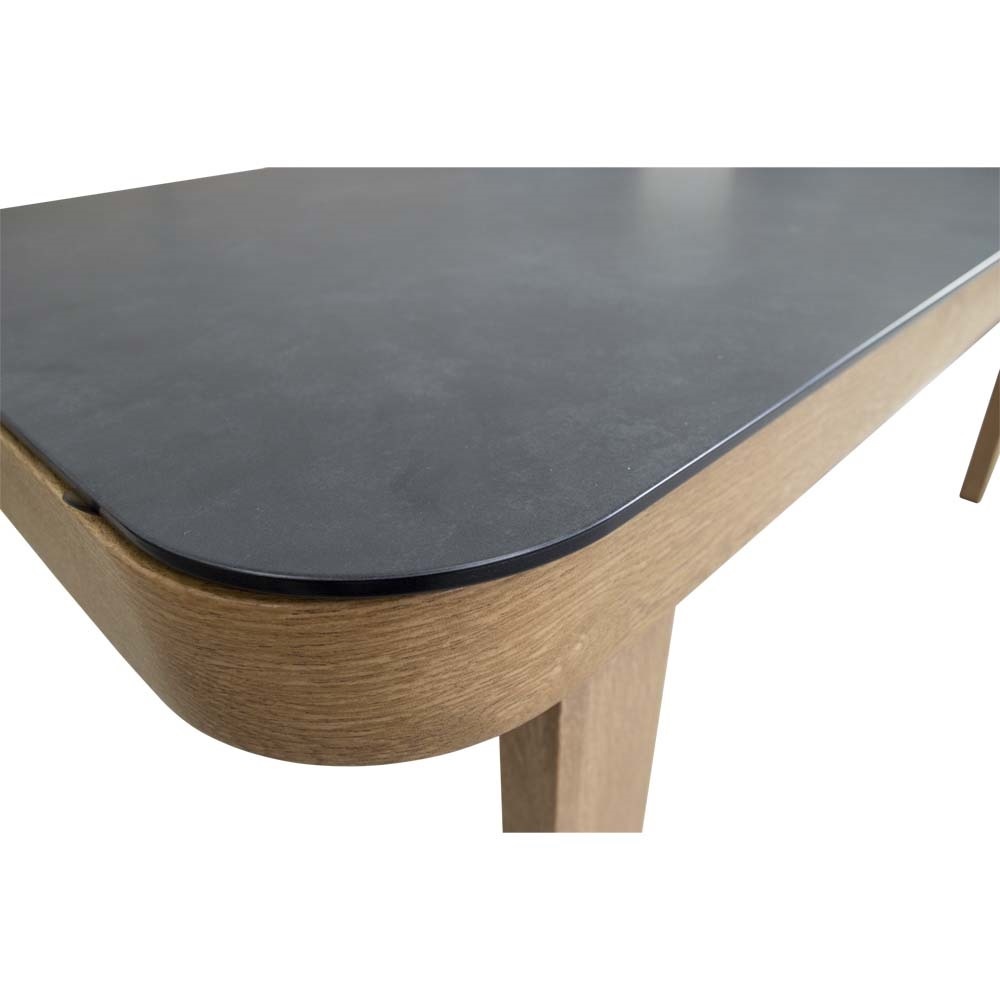 Lesli Living - Loungebank Sora - Zwart - 177x74x66cm