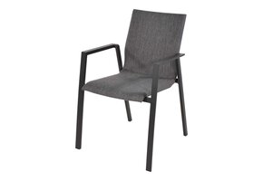 Lesli Living - Bistrostoel Fardau - Antraciet - 55,5x60x83cm