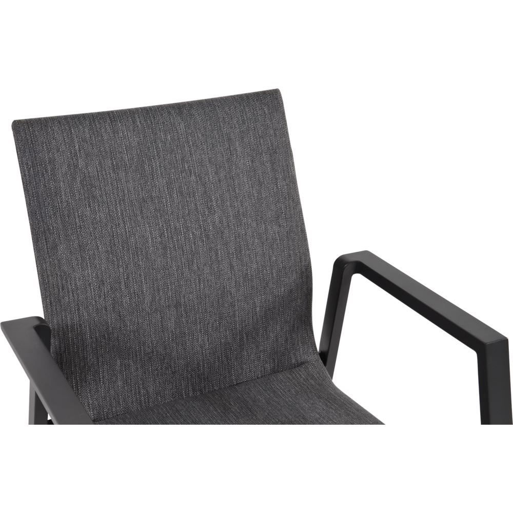 Lesli Living - Bistrostoel Fardau - Antraciet - 55,5x60x83cm