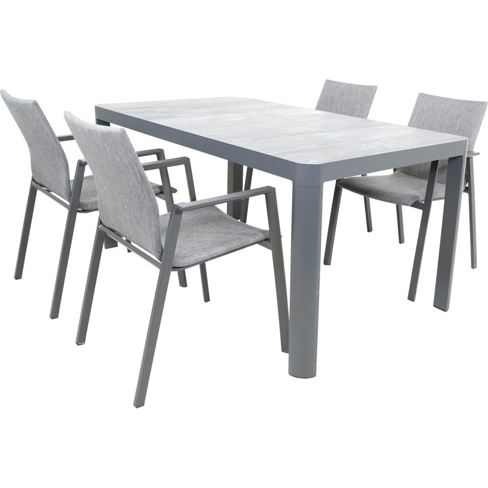 Lesli Living - Bistrostoel Fardau - Antraciet - 55,5x60x83cm