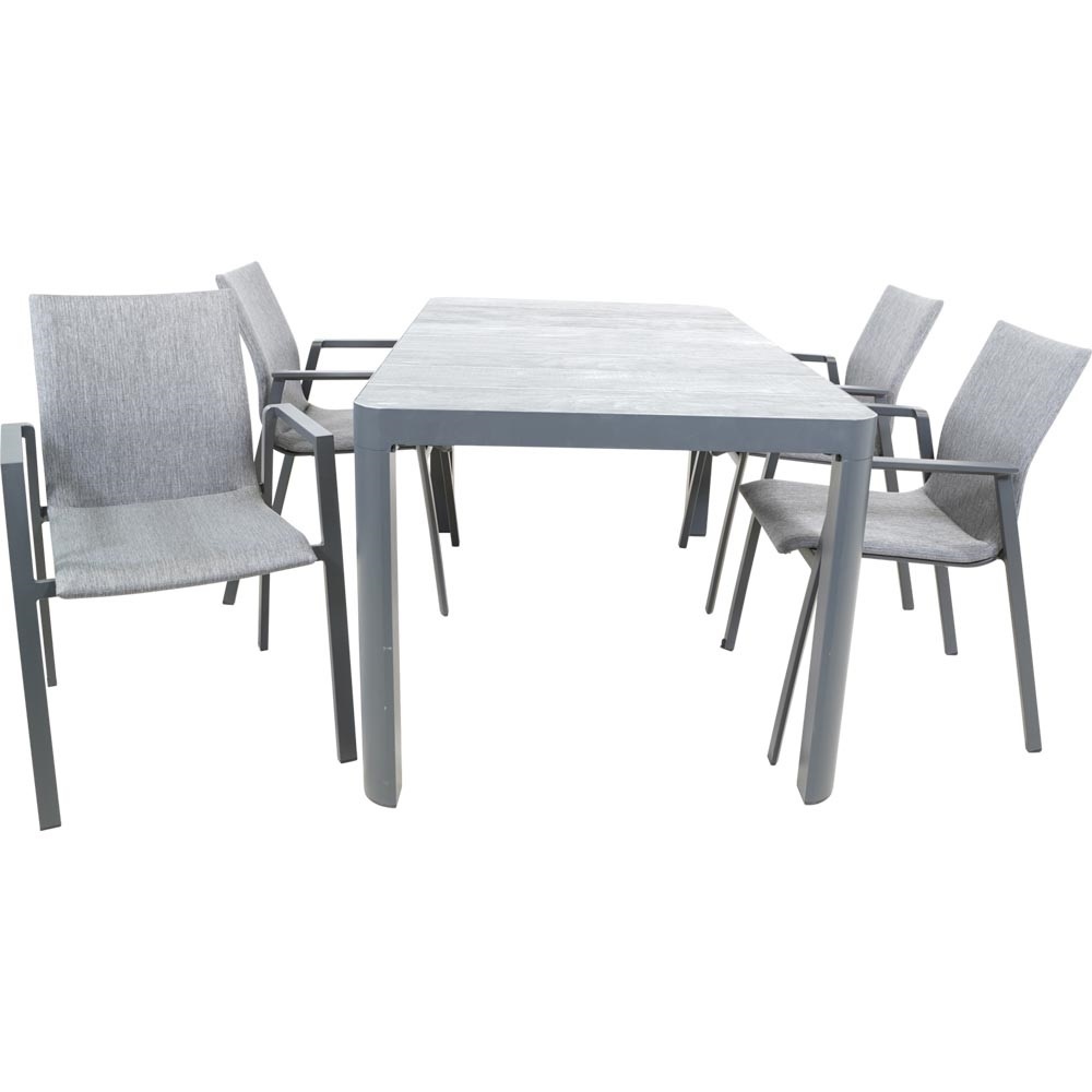 Lesli Living - Bistrostoel Fardau - Antraciet - 55,5x60x83cm