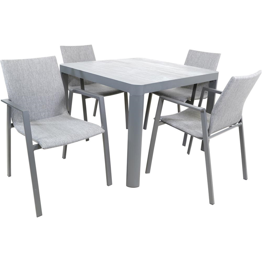 Lesli Living - Bistrostoel Fardau - Antraciet - 55,5x60x83cm