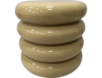 Lesli Living - Tuintafel Talum - Zwart - Ø40x40,5cm