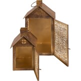 Lesli Living - Lantaarn Spot - Zwart - 15x14x22cm