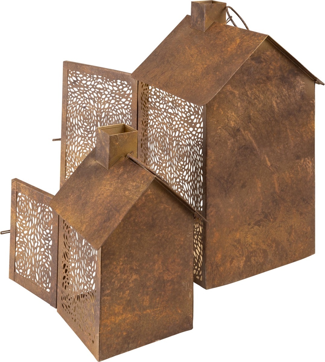 Lesli Living - Lantaarn Spot - Zwart - 15x14x22cm