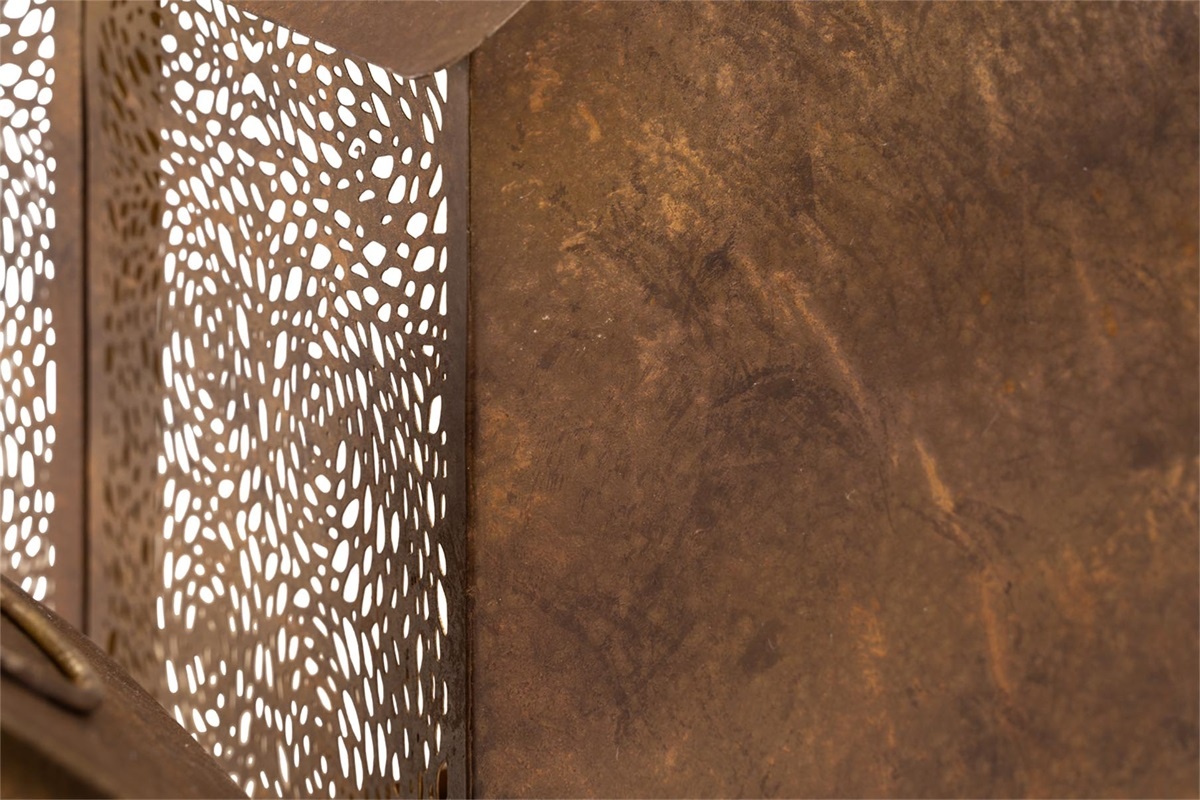 Lesli Living - Lantaarn Spot - Zwart - 15x14x22cm