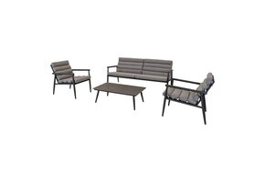 Lesli Living - Loungebank Harper - Grijs - 168x76x72cm