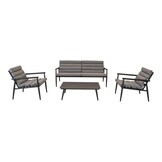 Lesli Living - Loungebank Harper - Grijs - 168x76x72cm