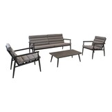 Lesli Living - Loungebank Harper - Grijs - 168x76x72cm