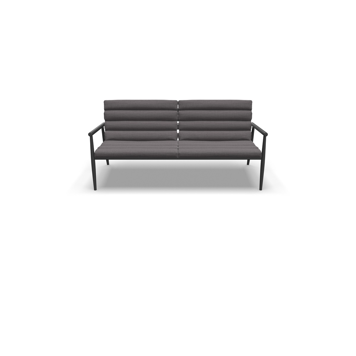 Lesli Living - Loungebank Harper - Grijs - 168x76x72cm