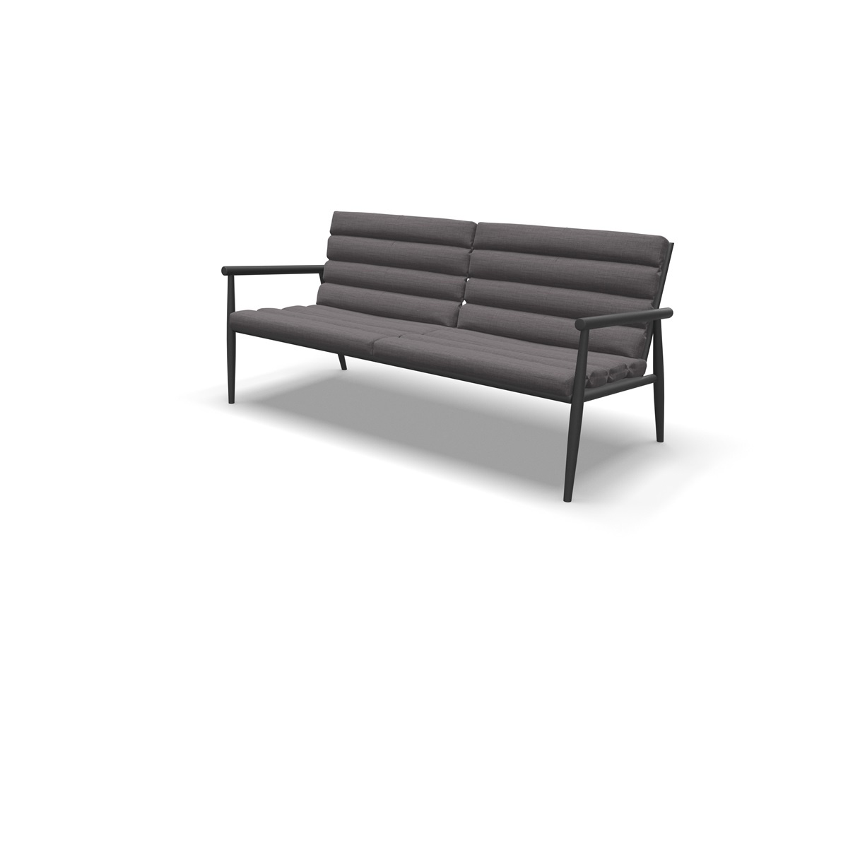 Lesli Living - Loungebank Harper - Grijs - 168x76x72cm