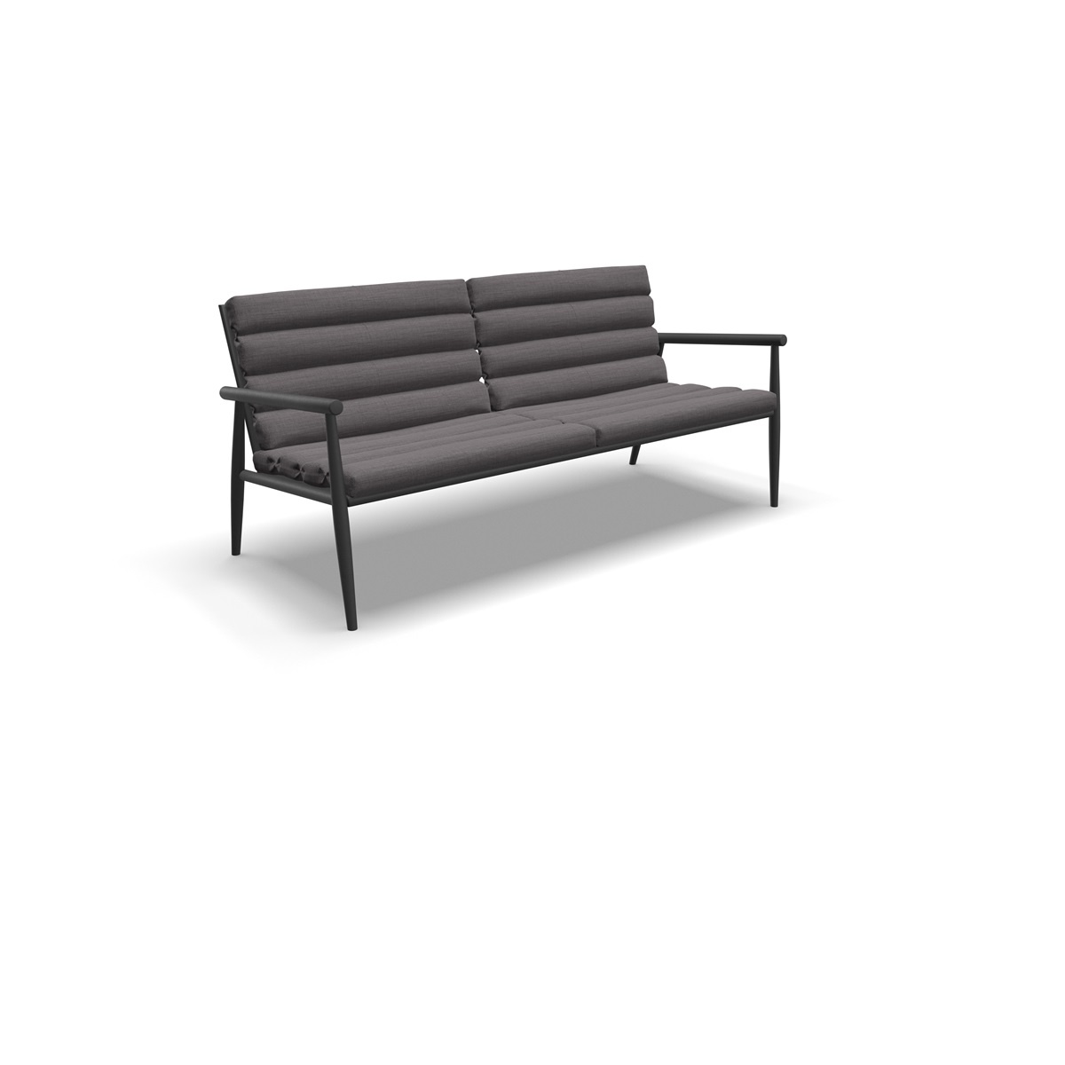 Lesli Living - Loungebank Harper - Grijs - 168x76x72cm