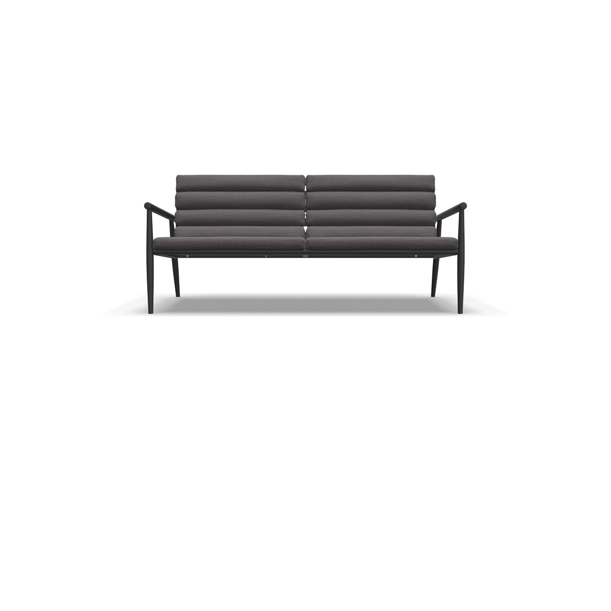 Lesli Living - Loungebank Harper - Grijs - 168x76x72cm