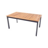 Lesli Living - Tuintafel Monza - Antraciet - 150x90x75,5cm