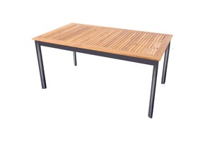 Lesli Living - Tuintafel Monza - Antraciet - 150x90x75,5cm