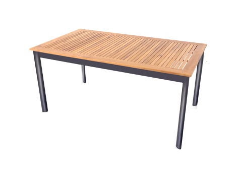 Lesli Living - Tuintafel Monza - Antraciet - 150x90x75,5cm