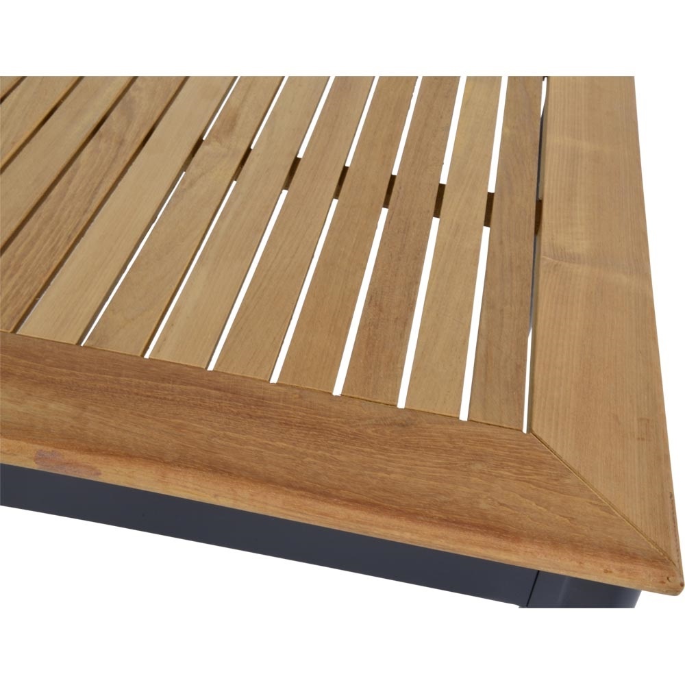 Lesli Living - Tuintafel Monza - Antraciet - 150x90x75,5cm
