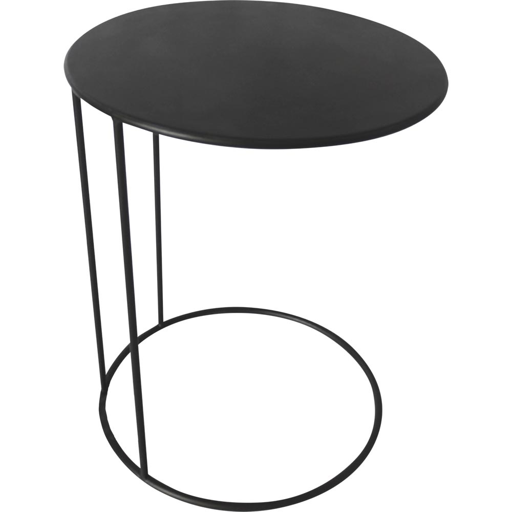 Lesli Living - Tuintafel Amy - Zwart - Ø40x54,5cm