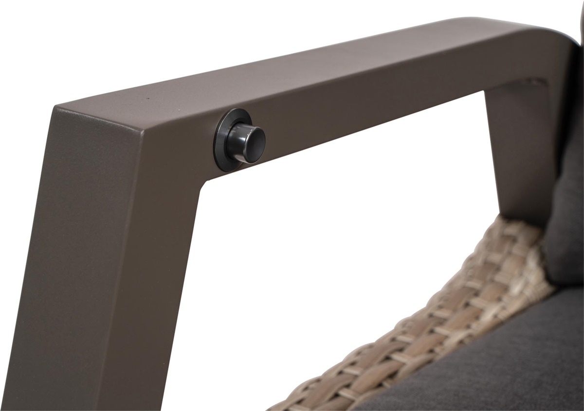 Lesli Living - Loveseat Treviso - Taupe - 194x83x94cm