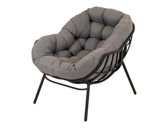 Lesli Living - Bistrostoel Cozy - Grijs - 97x101x93cm