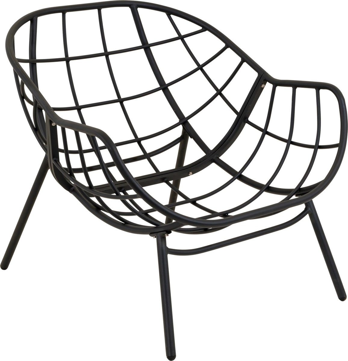Lesli Living - Bistrostoel Cozy - Grijs - 97x101x93cm