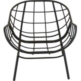 Lesli Living - Bistrostoel Cozy - Grijs - 97x101x93cm